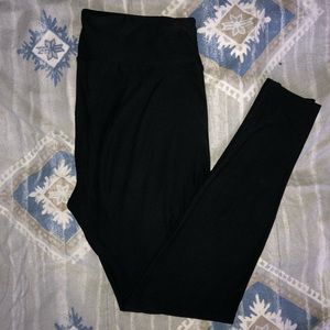 Solid black TC Leggings